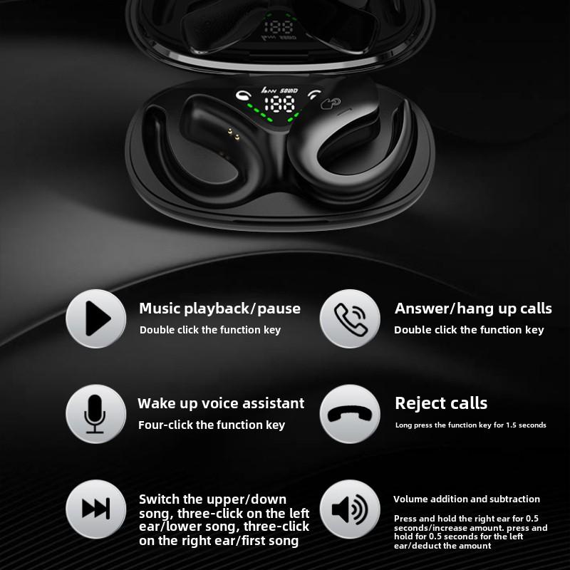 OWS Open Wireless Bluetooth Headset TWS Bone Conduction Running Without Ear