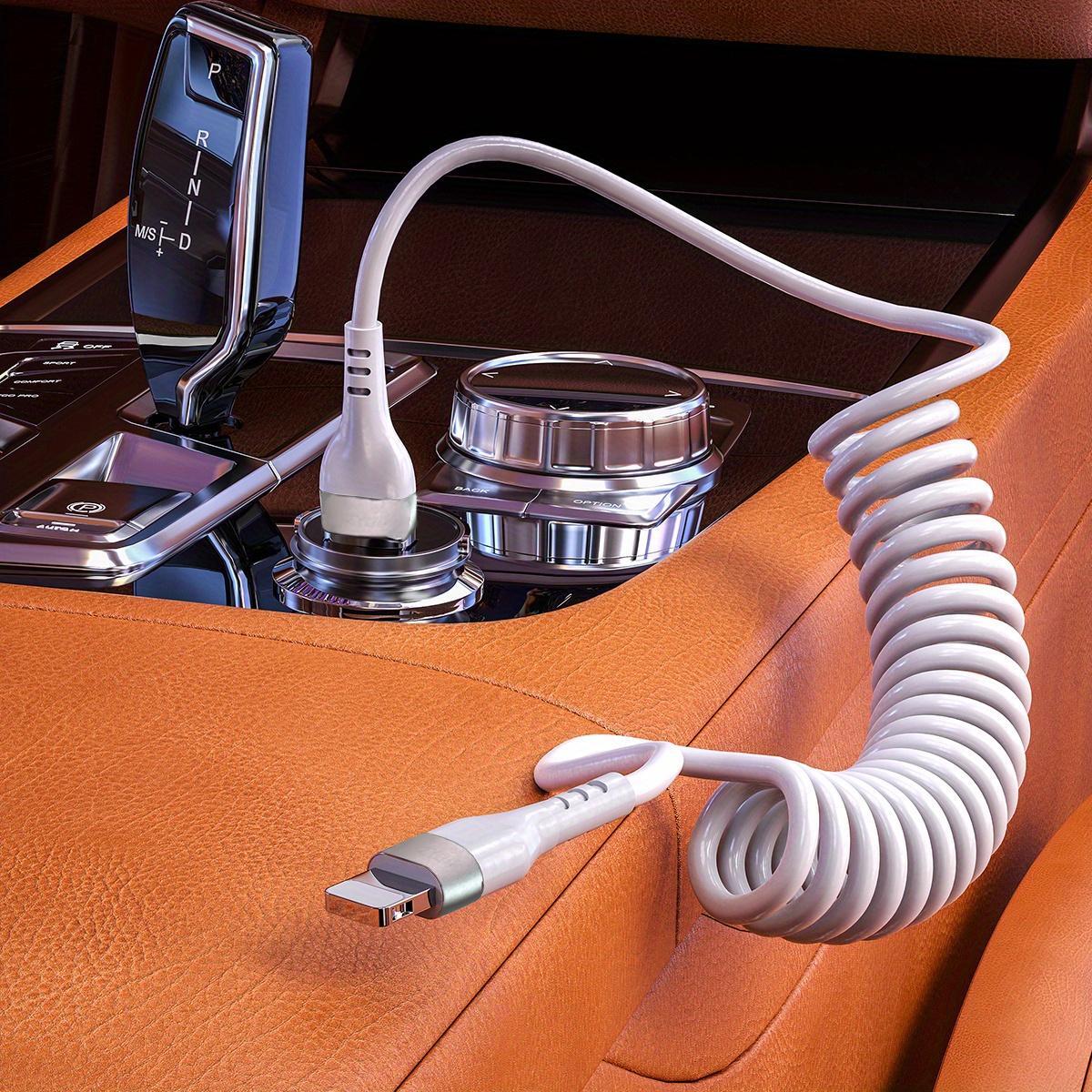 

Спиральный кабель передачи данных Apple белый