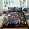 3d Music Notes Guitar Duvet Cover Set for Teens Adults Bedroom Decor Music Bedding Sets Fashion Hip Hop Comforter Cover