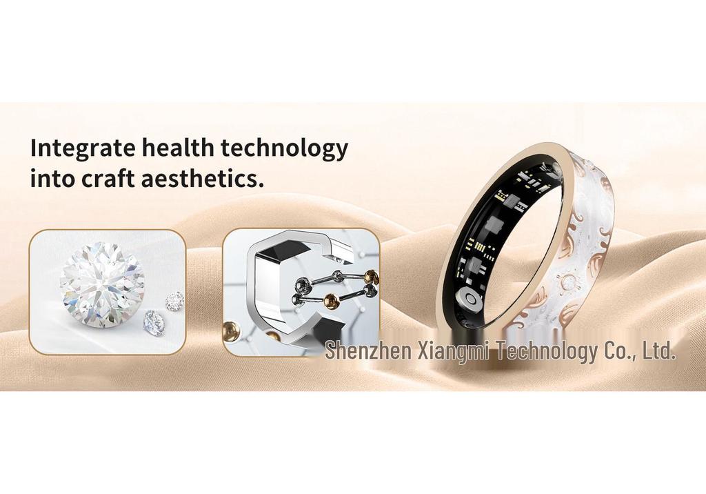 Wasserdichter Bluetooth Smart Ring: Herzfrequenz, Blutsauerstoff, Schlafüberwachung, Emaille-Farbe, Sport-Schrittzähler, Partner-Stil