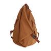 Pure Cotton Canvas Backpack Female Niche Backpack Solid Color Unprinted Large Capacity Student Schoolbag Male Tooling Style