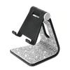 1 Stück Glitzer-Diamant - Schwarz-Weiß Handyhalter - Schreibtischständer - Kompatibel mit Mobiltelefonen und Tablets - Bürotisch-Dekorationszubehör