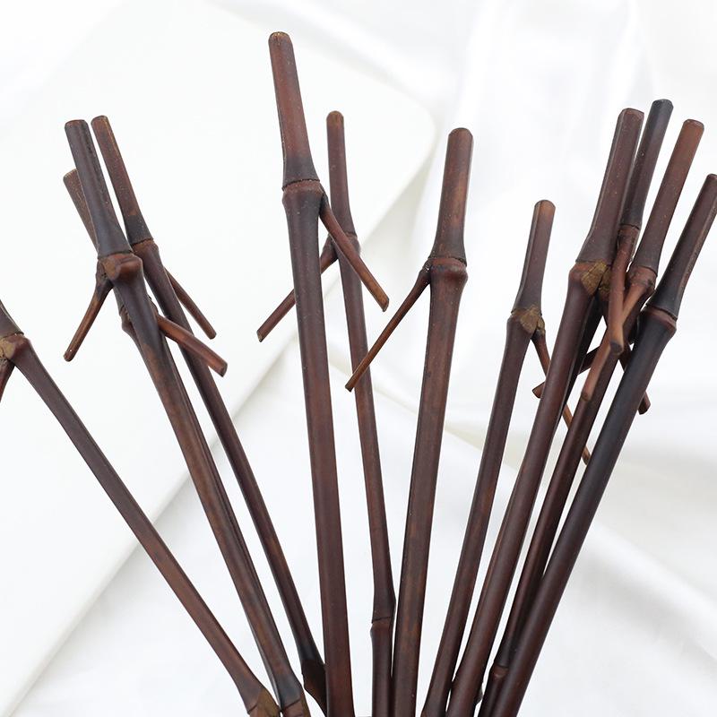 Carbonized Bamboo Hairpin: DIY Ancient Style with Wire-Wrapped Glass Details