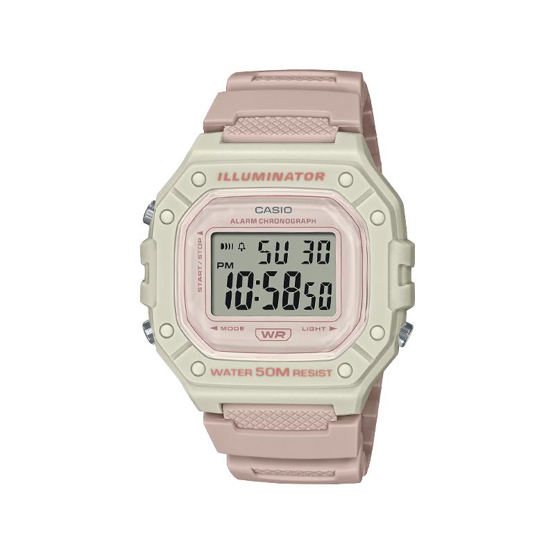 CASIO Customized watch modified series Four Seasons Picturesque Quartz Resin Strap Unisex Color Dial W-218HC-4A2VDF(Watch7-GaiZhuang-SiJi) ChunLiu