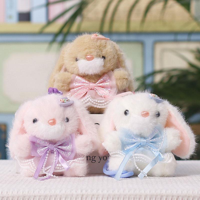 Plush Bunny Toy With Bowknot For Kids And Giftgiving