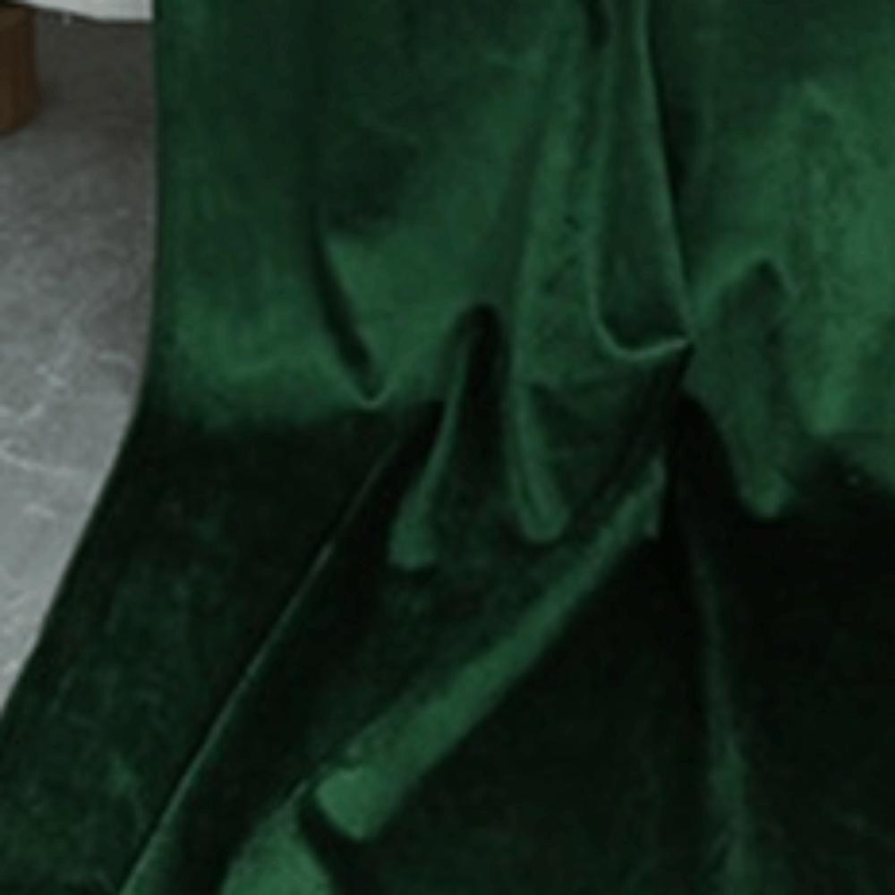 Green Velvet Table Runner 70x300cm Soft Texture Table Linen Overlay Rectangular Shape Stitched Edge Soft Velvet Fabric Runner