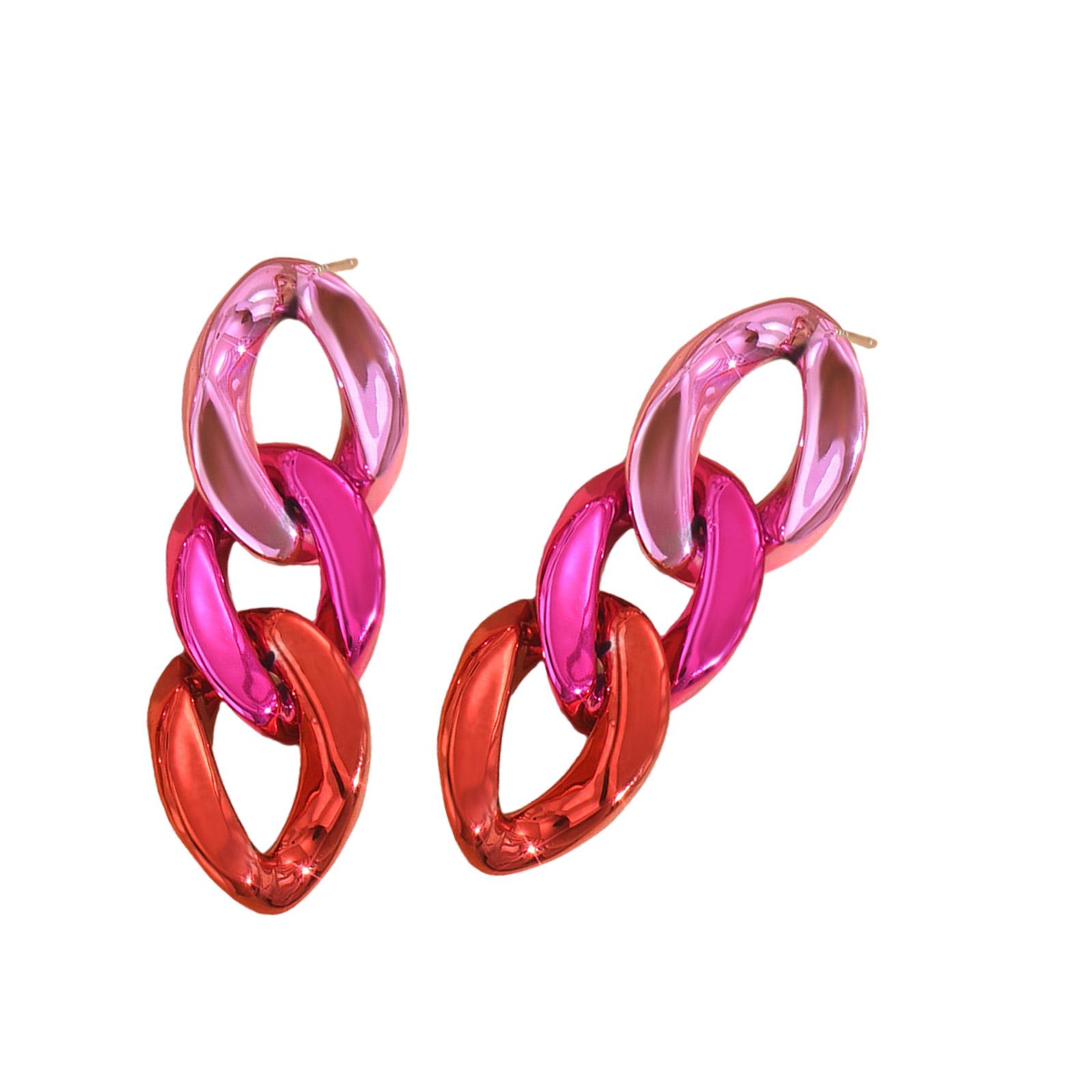 

Серьги-цепочки конфетного цвета. Красочные серьги-цепочки. Подвеска, изготовленная из высококачественного сплава, для долговечной привлекательности. 14