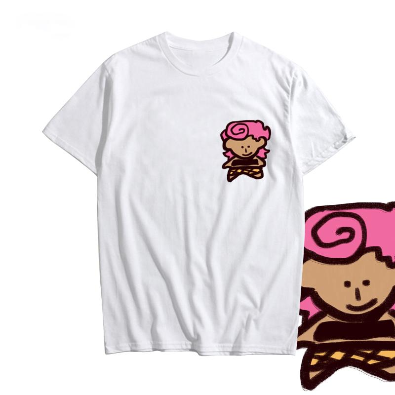 Anime JoJo Cute Character Print Short-Sleeved T-shirt Cotton Summer Men's And Women's Casual Fashion Sports Oversized Tshirt