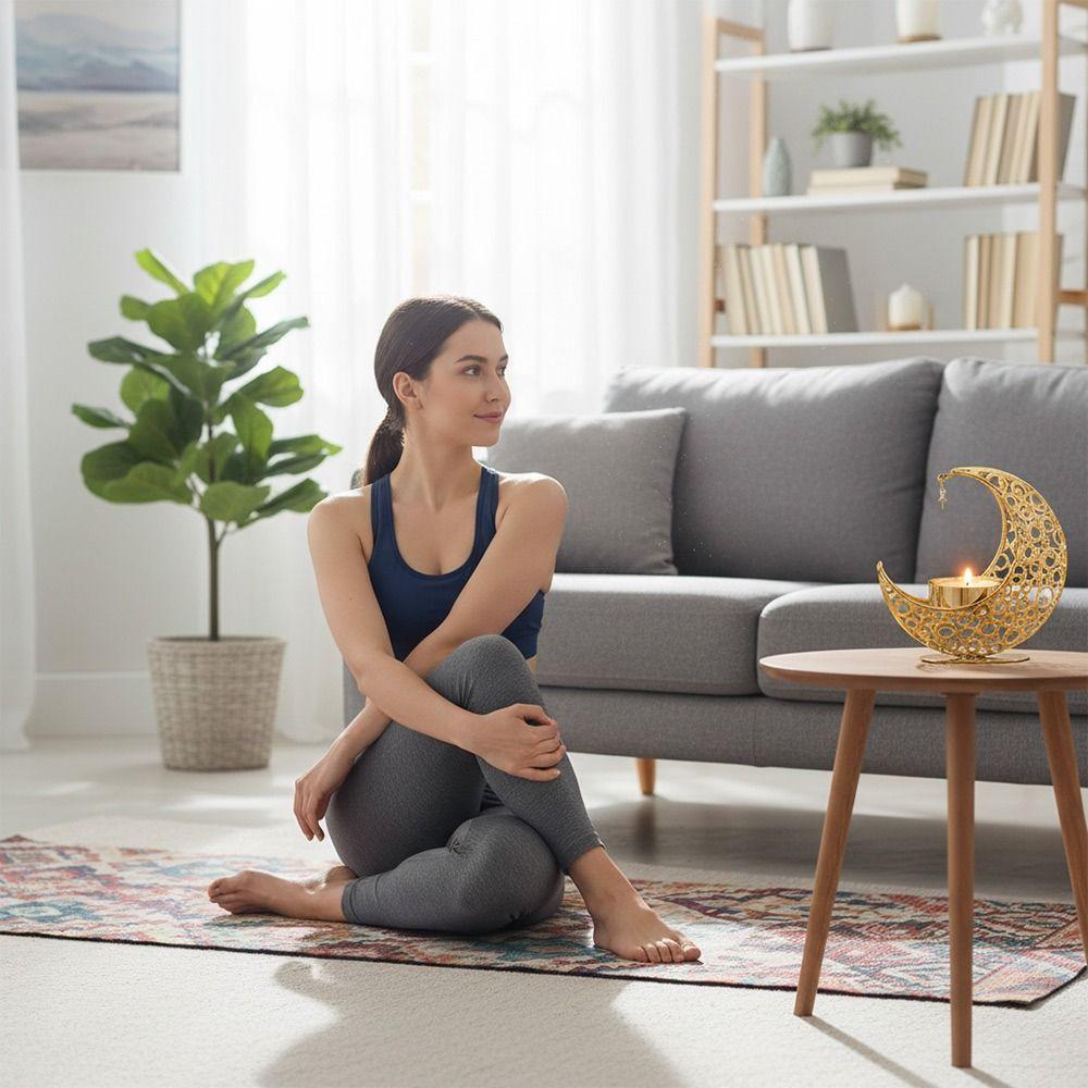 Eid Al-Fitr Metal Incense Burner Gold Silver Black Tea Light Cup Stand  Ramadan Decoration