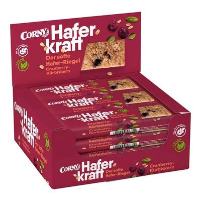 Corny Oatkraft Cranberry & Pumpkin Seed Cereal Energy Bar 12X50G