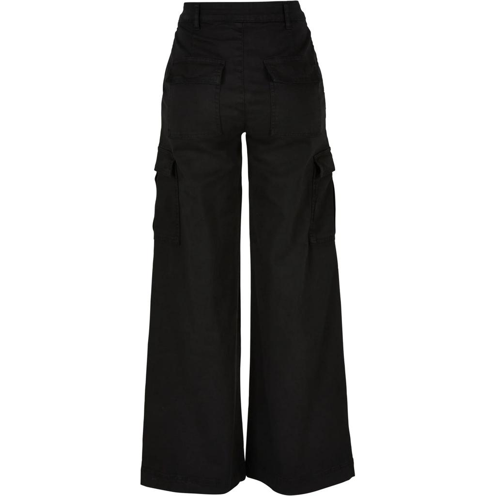 Urban Classics Womens/Ladies Twill High Waist Wide Leg Cargo Trousers
