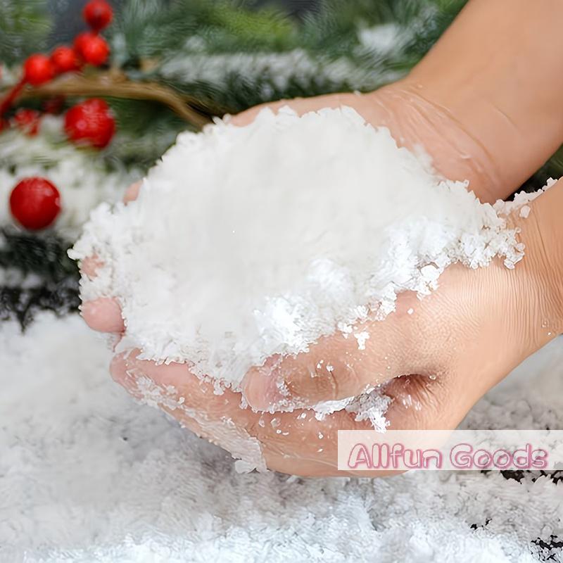 Artificial Fake Snow Powder, Snowfall Powder, Artificial Snow For Film And Television, Christmas Decor Winter Holiday Party DIY