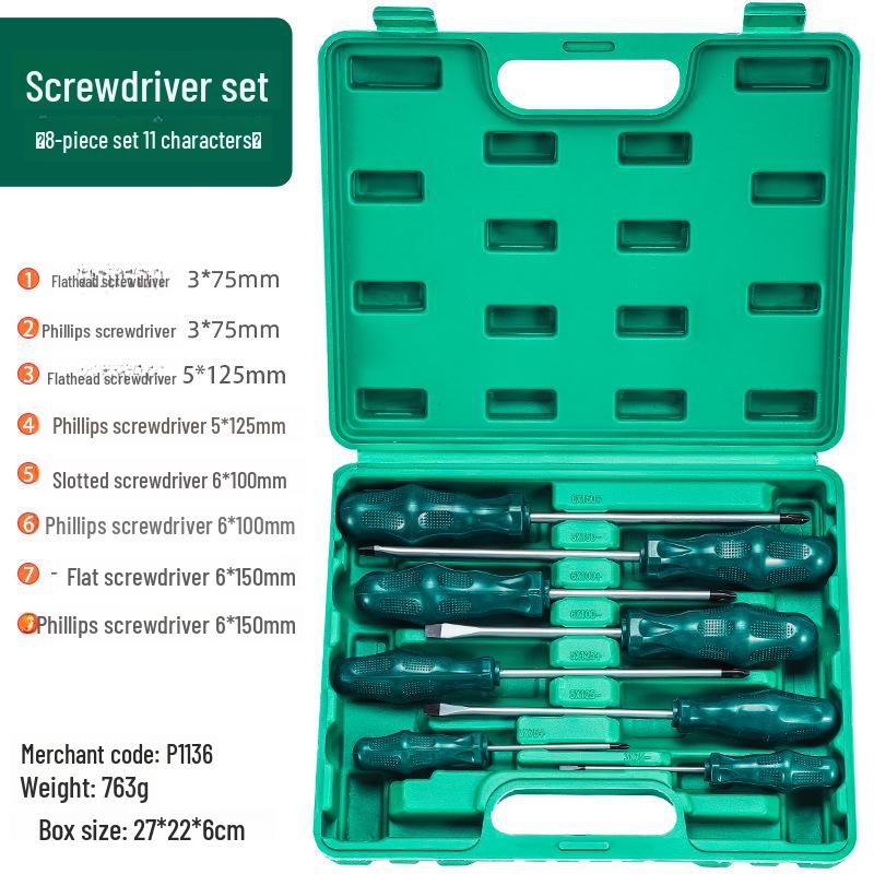 

Высококачественный набор из 8 многофункциональных ударных отверток