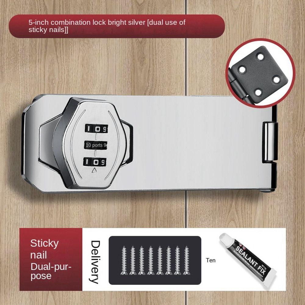 Anti-Theft Cabinet Password Locks Zinc Alloy Window Stoppers New Combination Coded Lock  Door