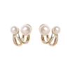 Gorgeous Geometric Rhinestones Earrings Small and Delicate Zircon Cherry Earrings for Weddings and Banquets