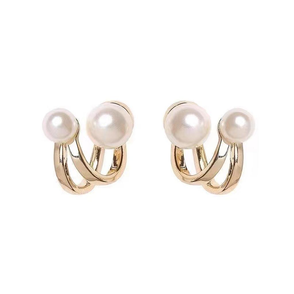 Gorgeous Geometric Rhinestones Earrings Small and Delicate Zircon Cherry Earrings for Weddings and Banquets
