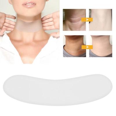 Almofadas de pescoço anti-rugas de silicone reutilizáveis ​​remendos linhas de pescoço remoção cuidados com a pele