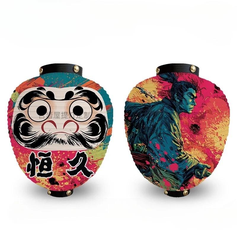 

27x35cm Japan Mascot Daruma Sushi Pub Bistro Restaurant Izakaya Decor Lantern Japanese Style Wish Dharma Hanging Lantern 27x35cm