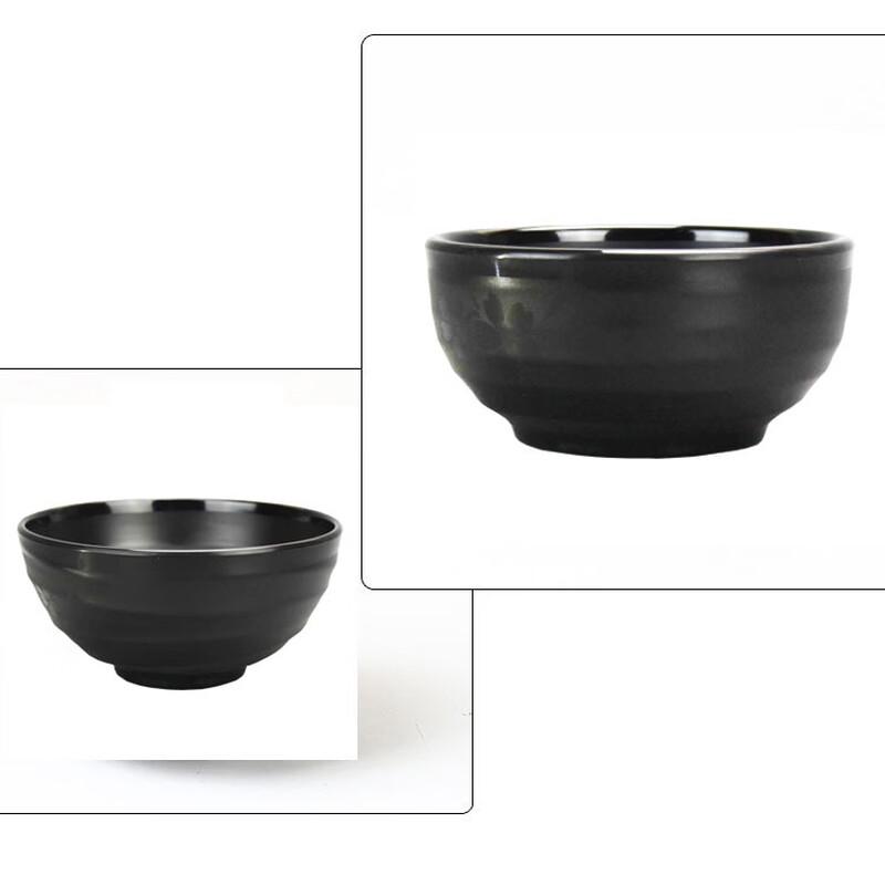 Dajujiang A5 Black Frosted Melamine Restaurant Bowl