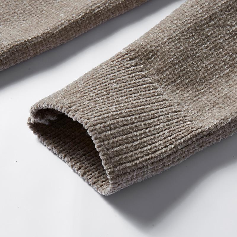 2025 Autumn And Winter New Style Unisex Round Neck Sweater With Thick And Loose Cotton Thread Knitted Base Sweater