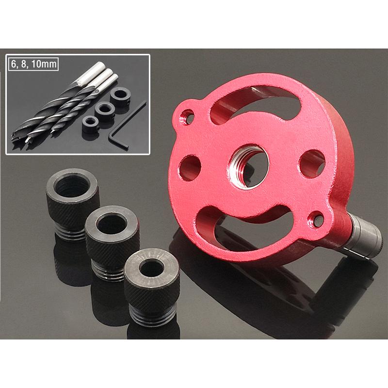 6/8/10mm samocentrujący drewniany kołek kieszonkowy lokalizator dziurkacza pionowy wiertło wiertło prowadzące dziurkacz narzędzia do obróbki drewna zestaw przewodników