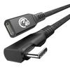 Extension USB4 Extension Thunderbolt Charging Male To Compatible with iPhone iPad Galaxy and Other Devices 0.6M L-Shaped USB-C Cable, 40Gbps, Cable,