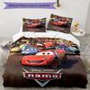 3pcs Custom Name Cars Bedding Set Duvet Cover Closure Includes 1 Duvet Cover & 2 Pillowcases, Soft and Comfortable for All Seasons.