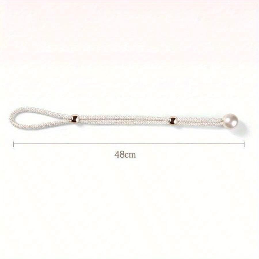 Pearl Curtain Tiebacks, Curtain Pearl Tiebacks, Decorative Fixings, Rope Curtain Tiebacks No Punch Adjustable Pull-outs