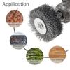 2Inch 3Inch Carbon Steel Wire Wheel Brush with 1/4 Inch Shank for Drill Attachment / Power Operated Grinders / Removal Paint / Rust / Corrosion