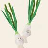 Cat Chew Plush Toy Interactive Simulated Scallion Cute Squeaky Kitten Toy Bite Resistant Cat Accessories