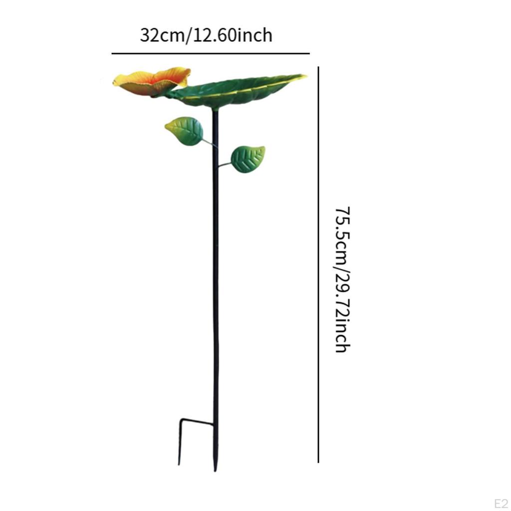 Bird Feeder Tray Standing Bath Bowl Decoration Easy to Clean Refill Courtyard for