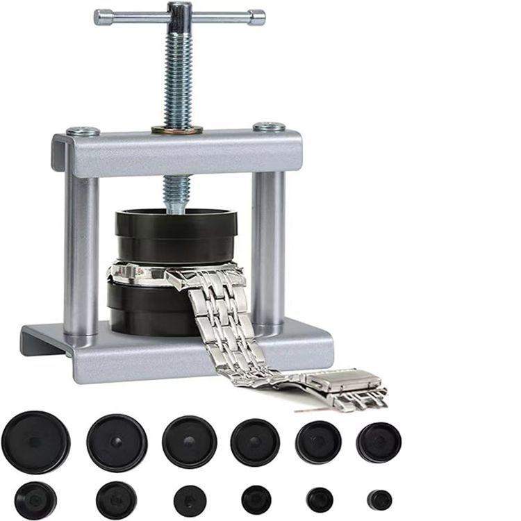 Taşınabilir Saat Tamir Kutusu ve Arka Kapak Pres Makinesi Aleti