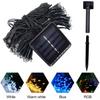 12M 100LED Solar Powered Fairy String Light Christmas Holiday Party Outdoor Garden Decor
