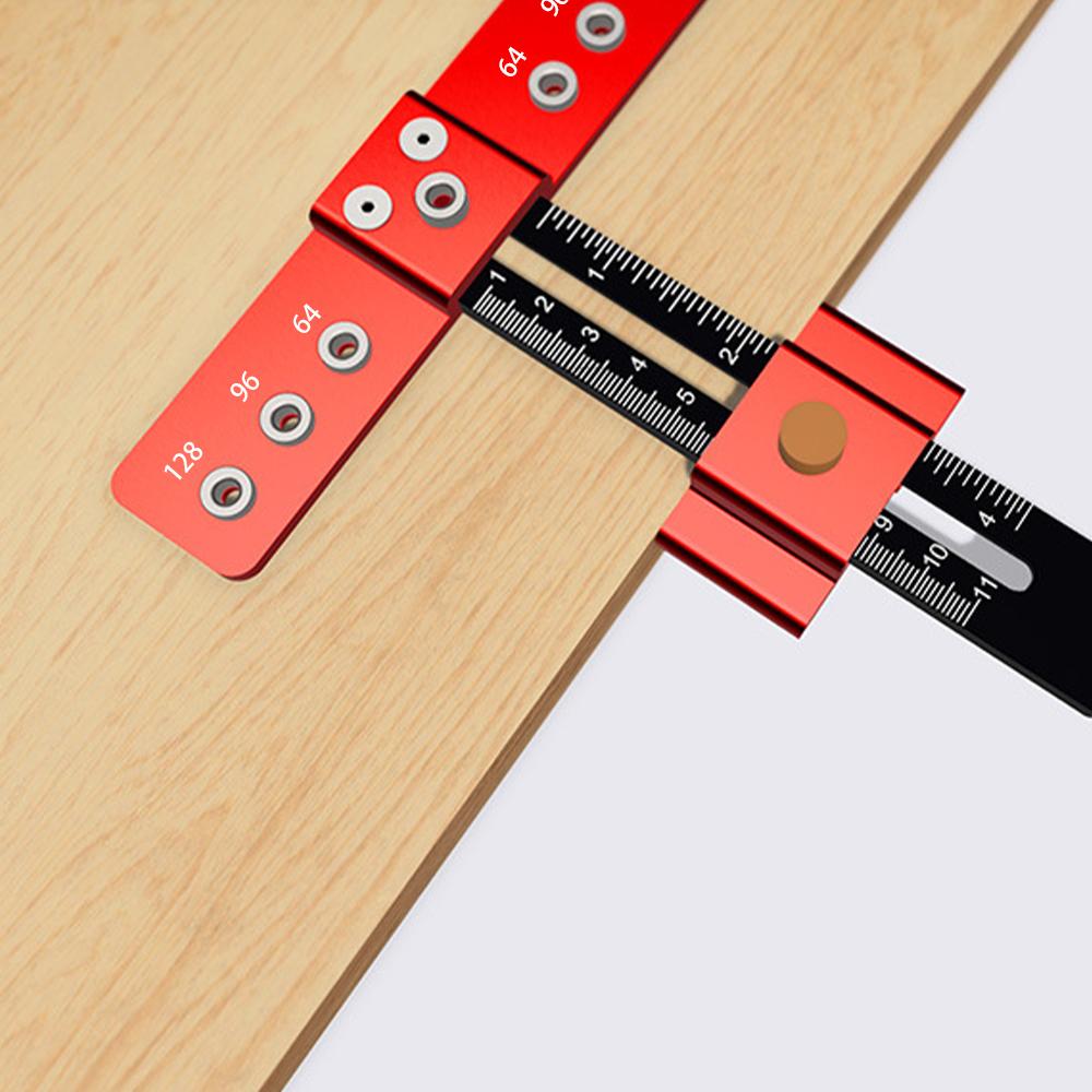 Allsome Drilling Locator Drill Guide Punch Aluminum Alloy Installation Auxiliary Tool Small Aircraft Woodworking Hole Locator