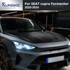 Car Front Bonnet Engine Hood Wrap Film For SEAT Cupra Formentor 2020 2021 2022 2023 2024 Carbon Fiber Pattern TPU PPF  LHD RHD