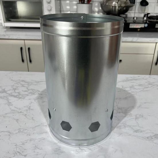 Charcoal Chimneys Starter Extra Large Capacity Small Chimneys with Wooden Handle for Charcoal Grill And BBQ