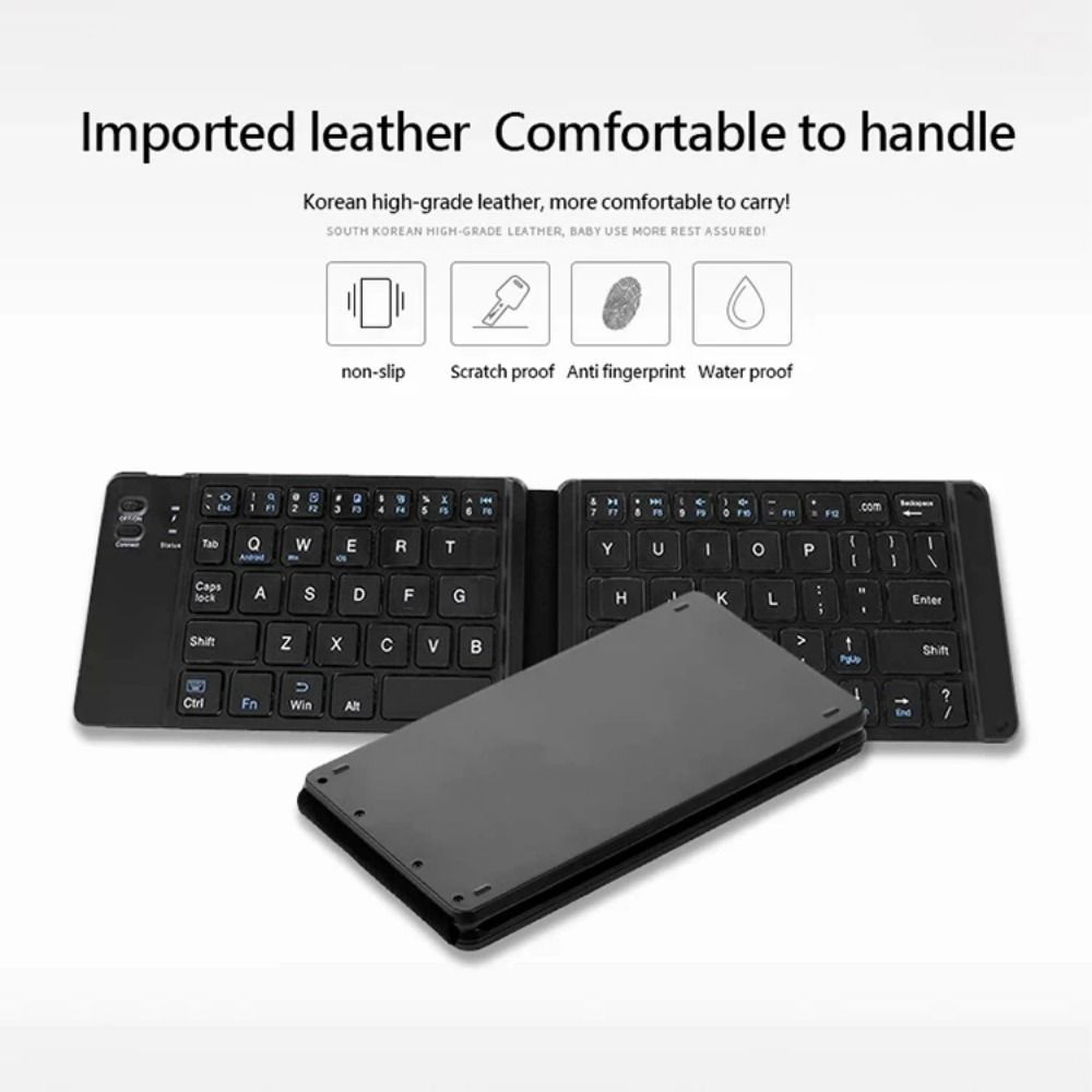 Mini Bluetooth Keyboard Rechargeable Foldable Keyboard Wireless Folding Keyboard  Office
