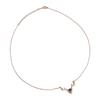 Titanium Steel Necklace Colorfast Exquisite Cutting Bright Gold Pendant Chain Necklace for Women Daughter Lover