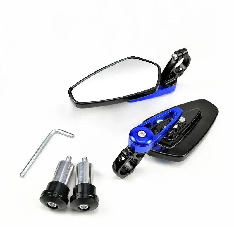 2pcs/set Universal Motorcycle Rearview Mirrors Motorbike 360 Degree Aluminum 7/8" Motorbike Bike Handlebar Rear View Mirrors