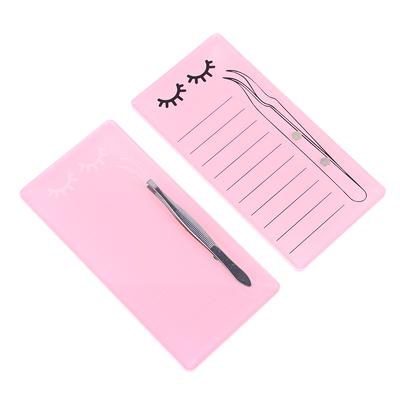 Acrylic Novel Lashes Palette Holder Eyelash Display Board With Magnetic Design For Eyelash Tweezers Storage
