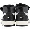 Puma Rebound V6 Synthetic Leather PS JR Comfortable Versatile Non-Slip Mid-Top Sneakers Kids Sneakers Black 393832-29