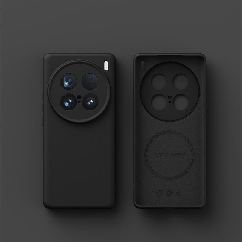 

Для беспроводной зарядки Magsafe Мягкий жидкий силиконовый чехол для телефона для Vivo X200 Pro Mini X200S X100S X100 Pro Ultra Магнитная крышка For Vivo X200