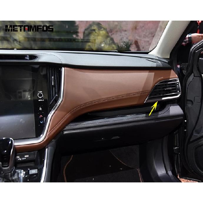 Side Front Air Condition Vent Outlet Cover Trim For Subaru Outback - 2024 2025 Carbon Fiber Interior Accessories