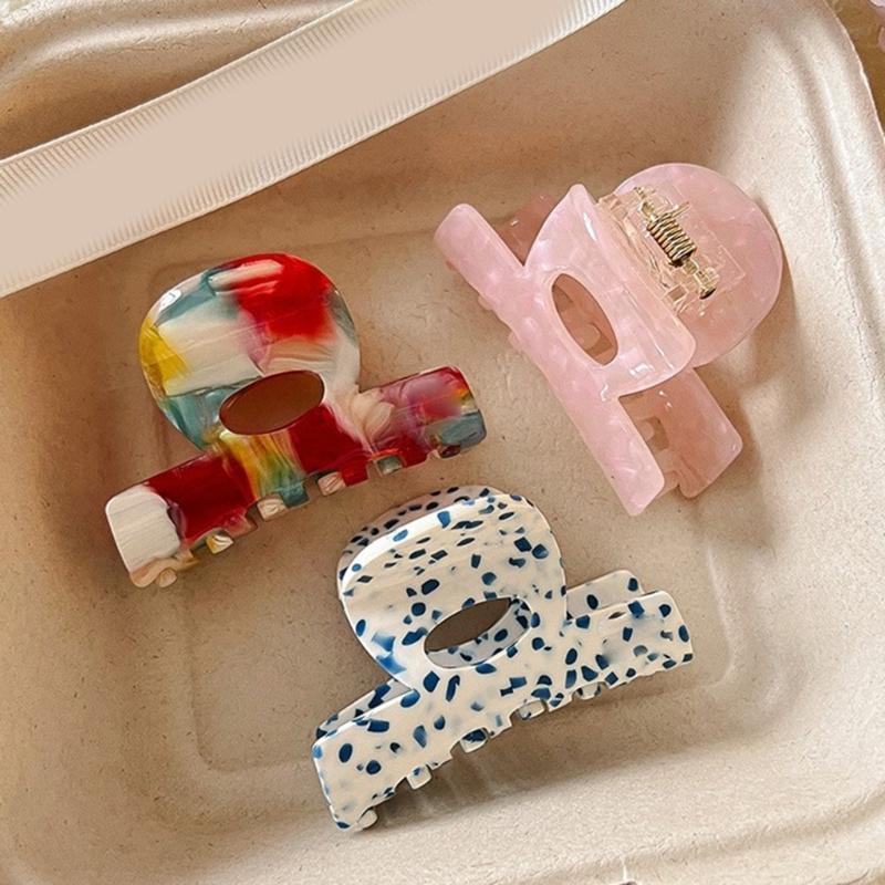 French Style Acetate Hair Claw Clip Elegant Hairpin Strong Hold Fashion Hair Decoration Multipurpose Hair Clip For Women