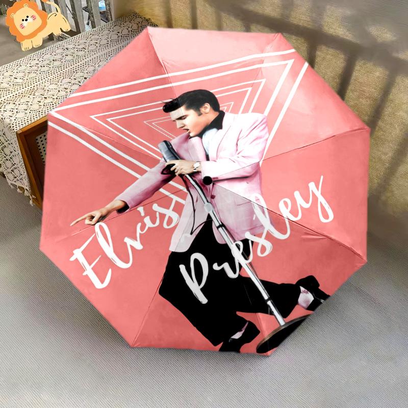 Elvis Jailhouse Rock Graphic Folding Umbrella Durable Umbrella Light Travel Umbrella Umbrella