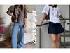 2024 Sweet Casual Puff Sleeve Tie-Up Shirt