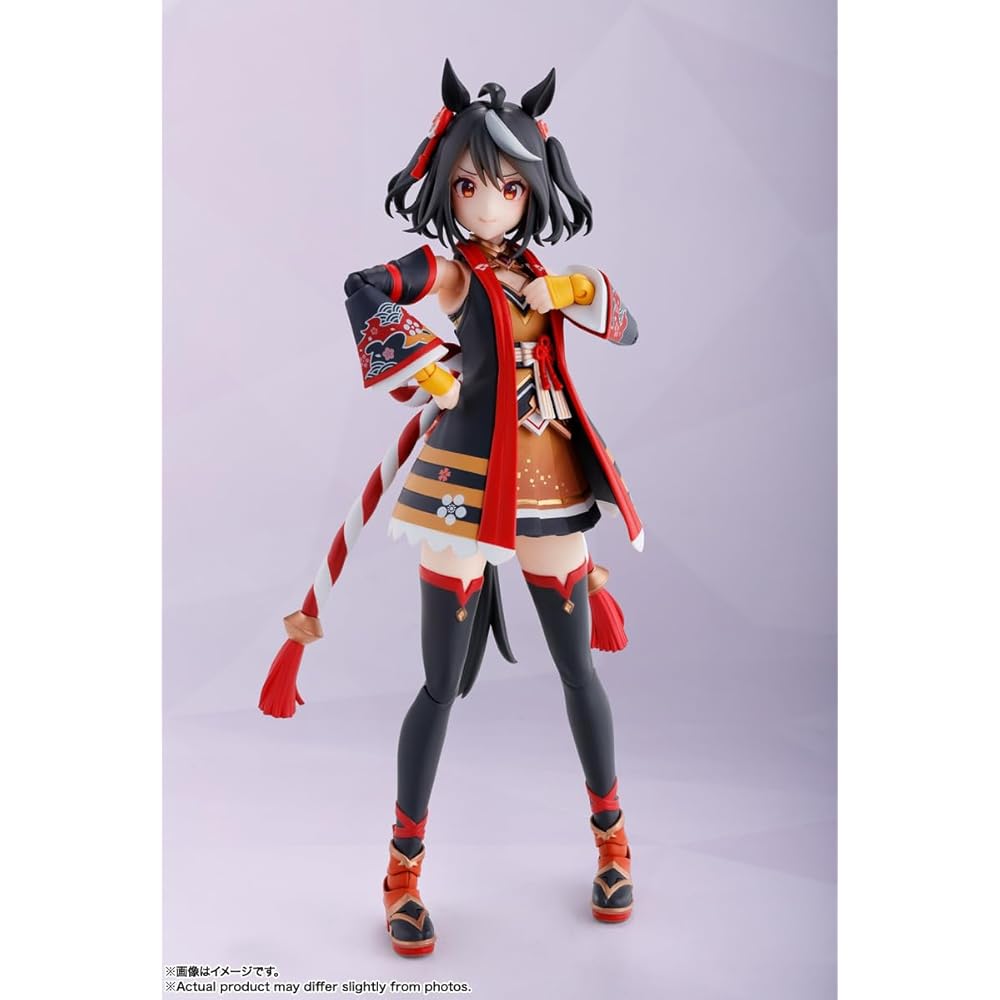 TAMASHII NATIONS S.H. Figuarts Uma Musume Pretty Derby Kitasan Black 140mm PVC ABS Painted Action Figure