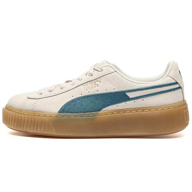 (WMNS) PUMA Suede Platform Core Grey/Blue/Gum Women s 373934-02 EU 38