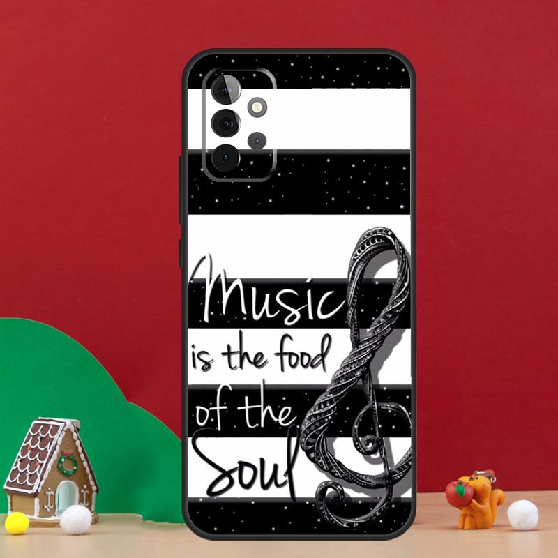Musikanmerkung Musikalische Violinschlüssel Hülle Für Samsung Galaxy A55 A52 A32 A12 A33 A06 A16 A26 A36 A56 A15 A53 A13 A34 A54 A14 A17 Samsung A53 5G