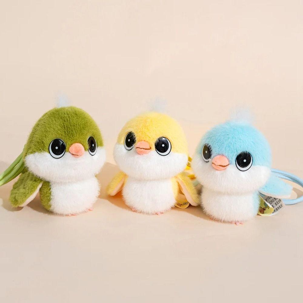 Simulation Plush Tit Bird Pendant Plush Animal Sparrow Plush Toy Bird Plush Toy  Home Decor